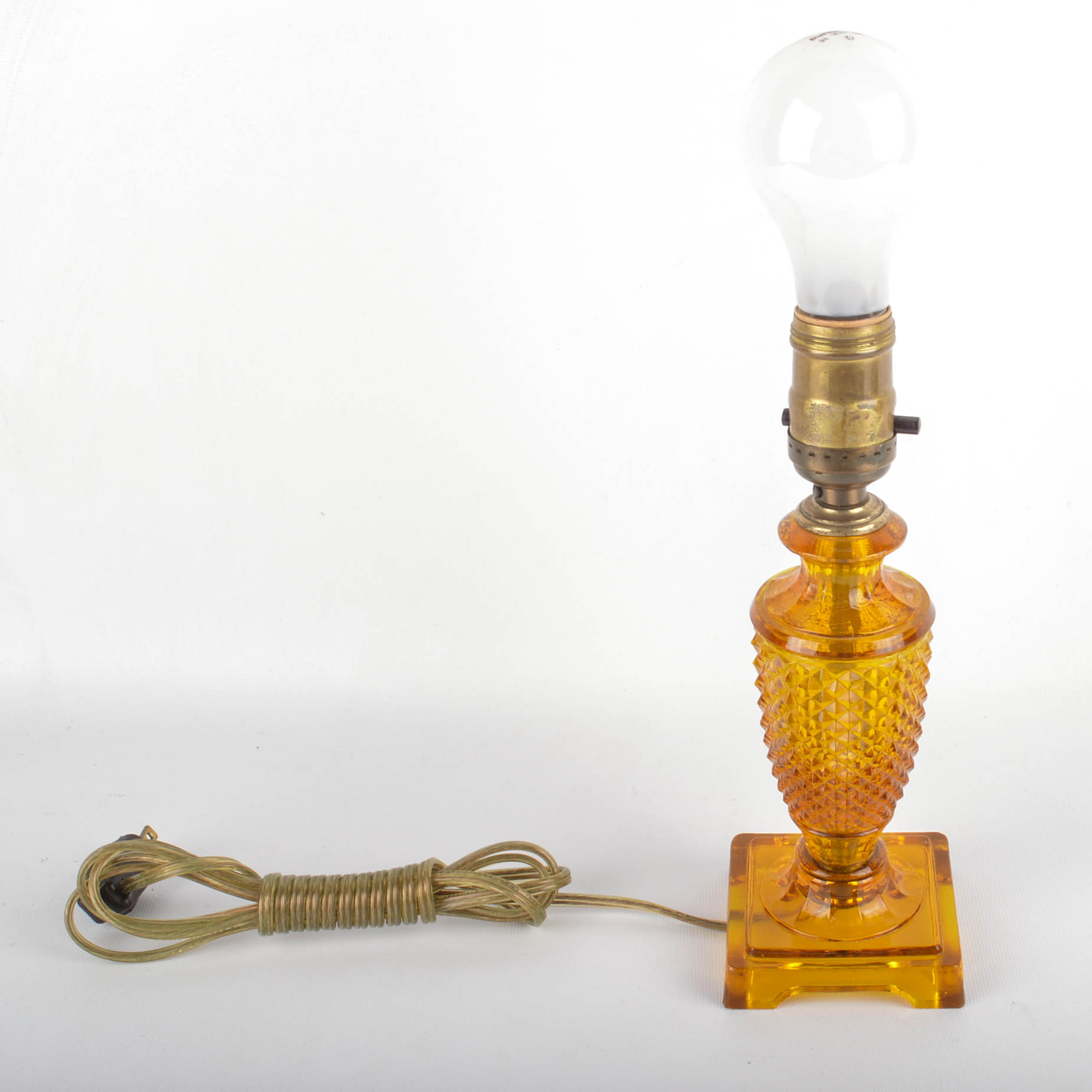 Amber Color Glass Candle Holders And More