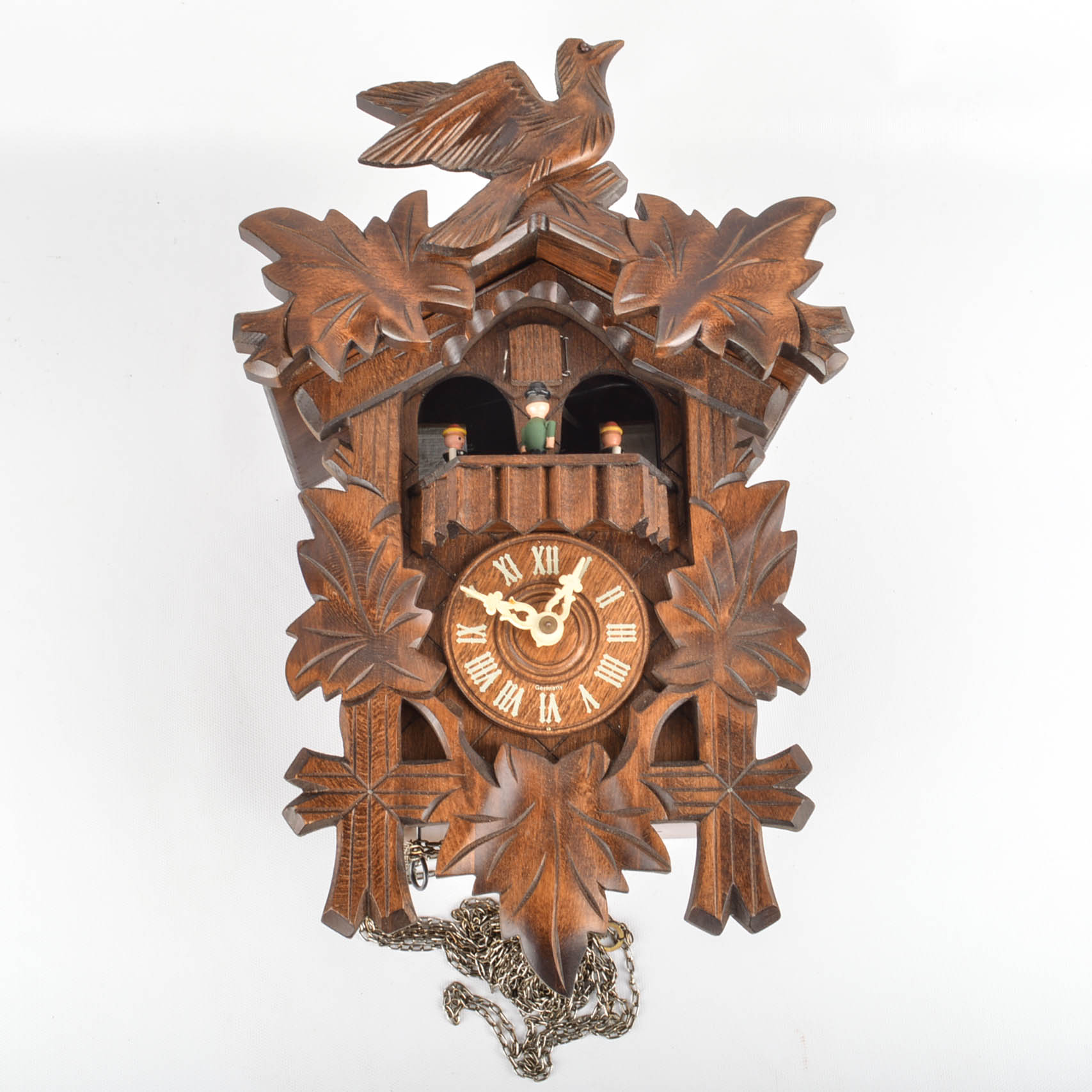 Antique and Vintage Wooden Clocks Including Cuckoo Clocks