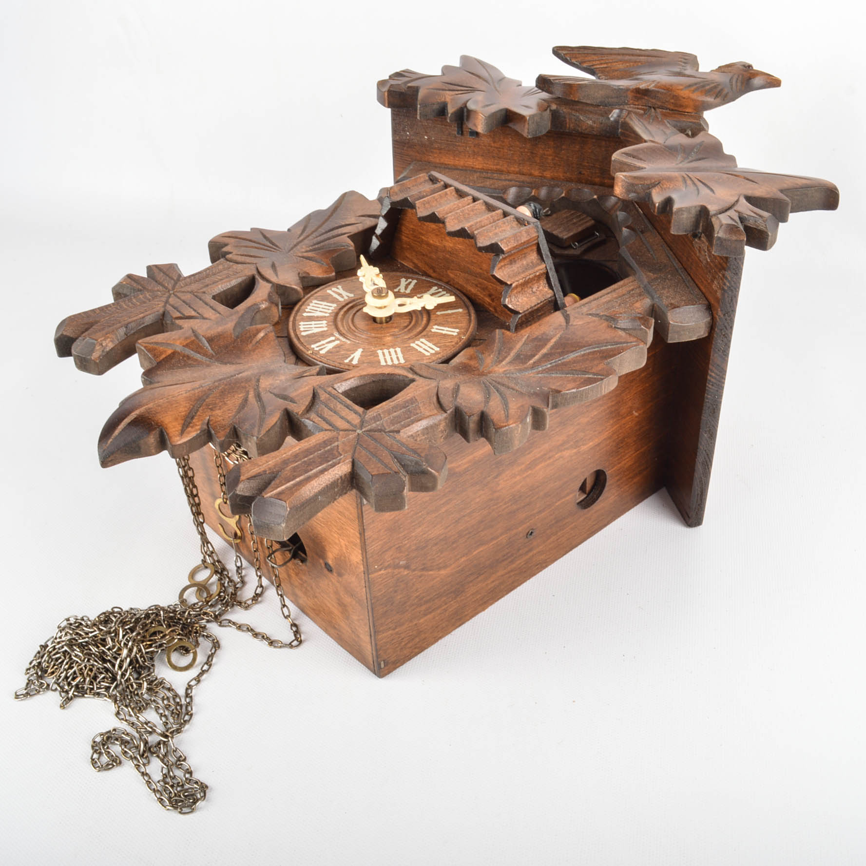 Antique and Vintage Wooden Clocks Including Cuckoo Clocks