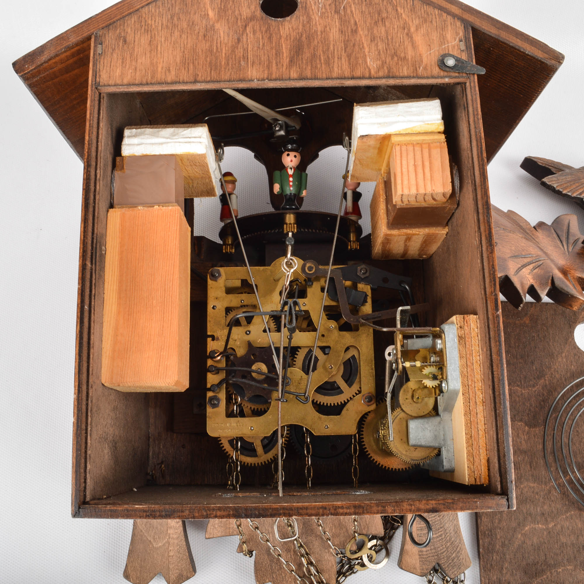 Antique and Vintage Wooden Clocks Including Cuckoo Clocks