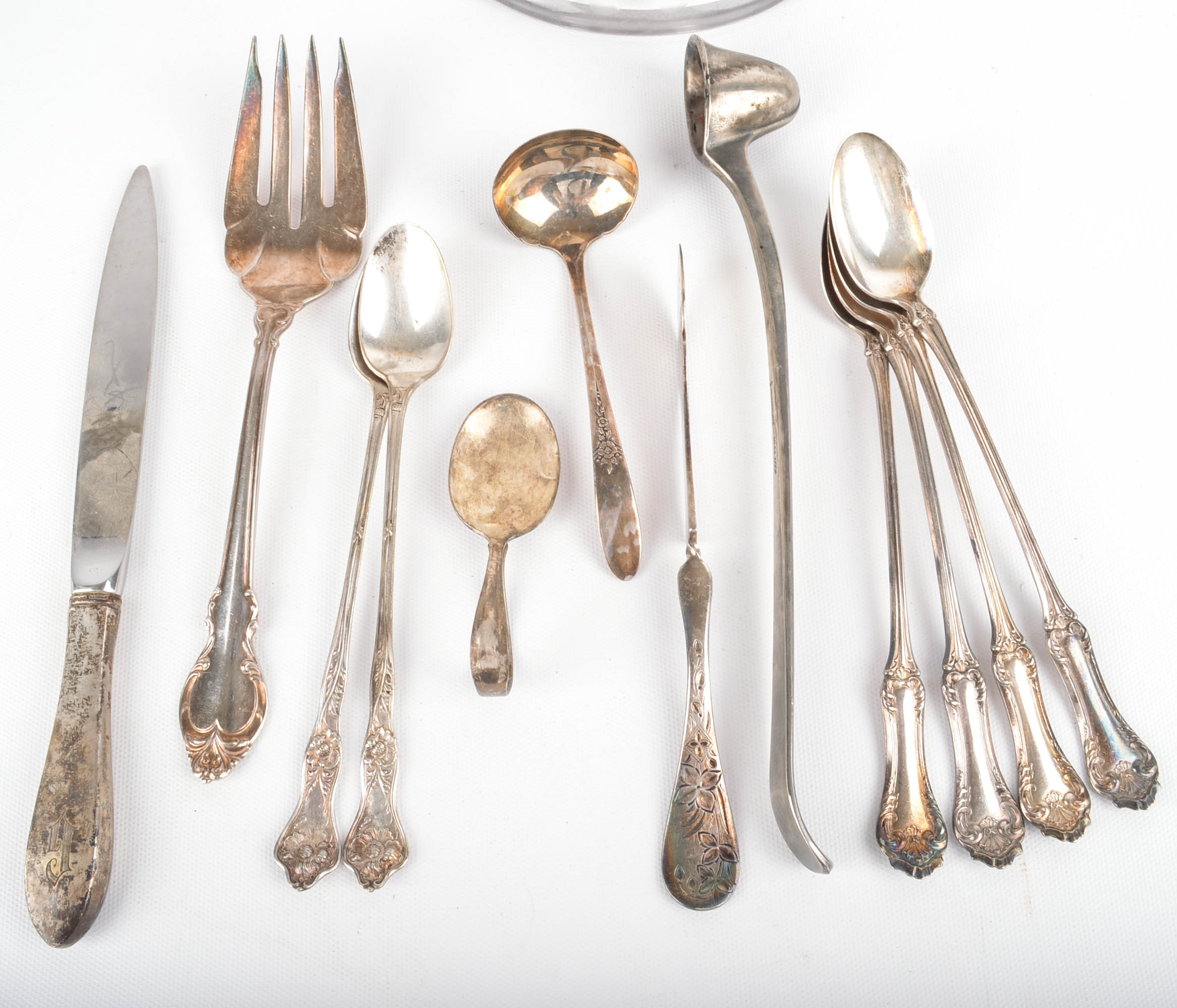 Assorted Plated Silver Flatware