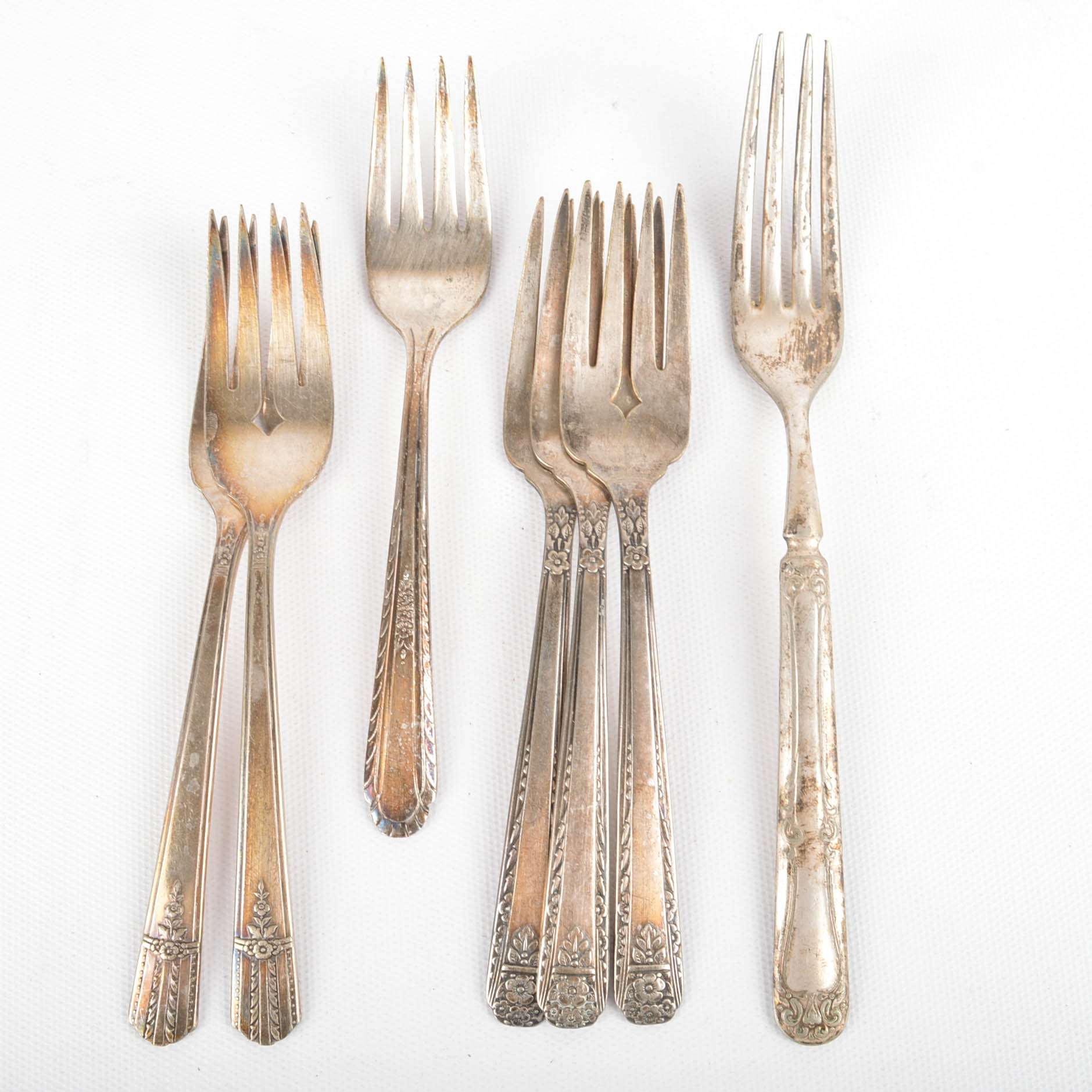 Assorted Plated Silver Flatware