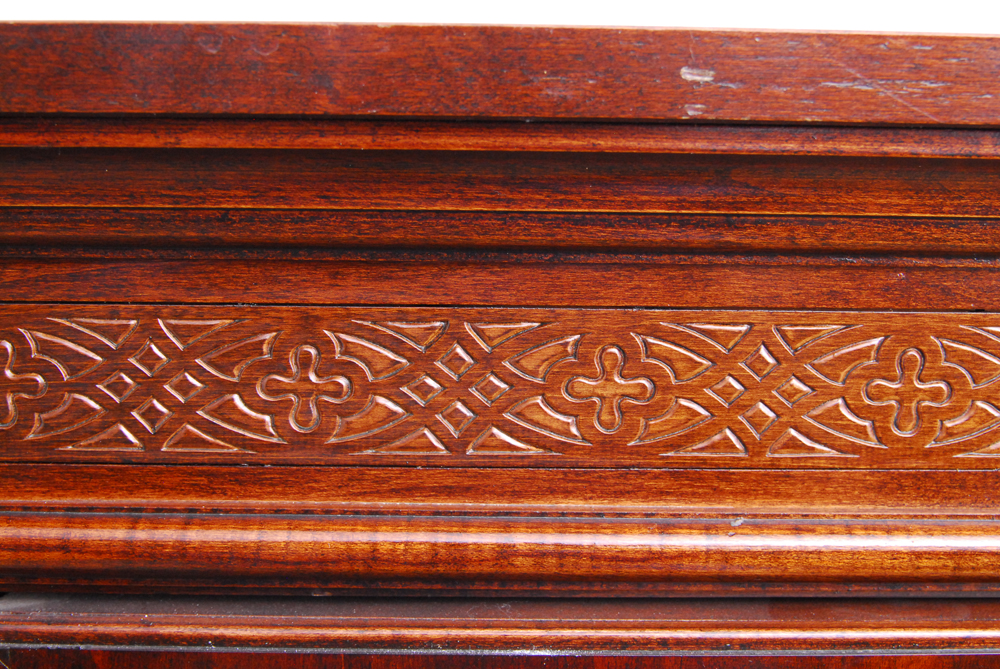 Large Chippendale Style Mahogany Entertainment Armoire