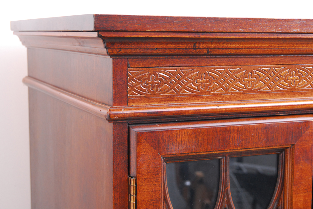 Large Chippendale Style Mahogany Entertainment Armoire