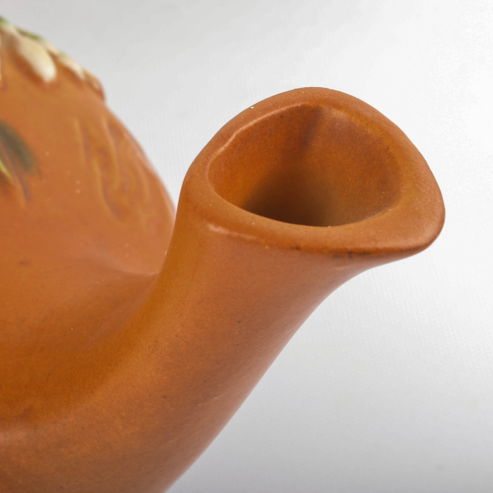 Roseville "Freesia" Tea Service In Tangerine