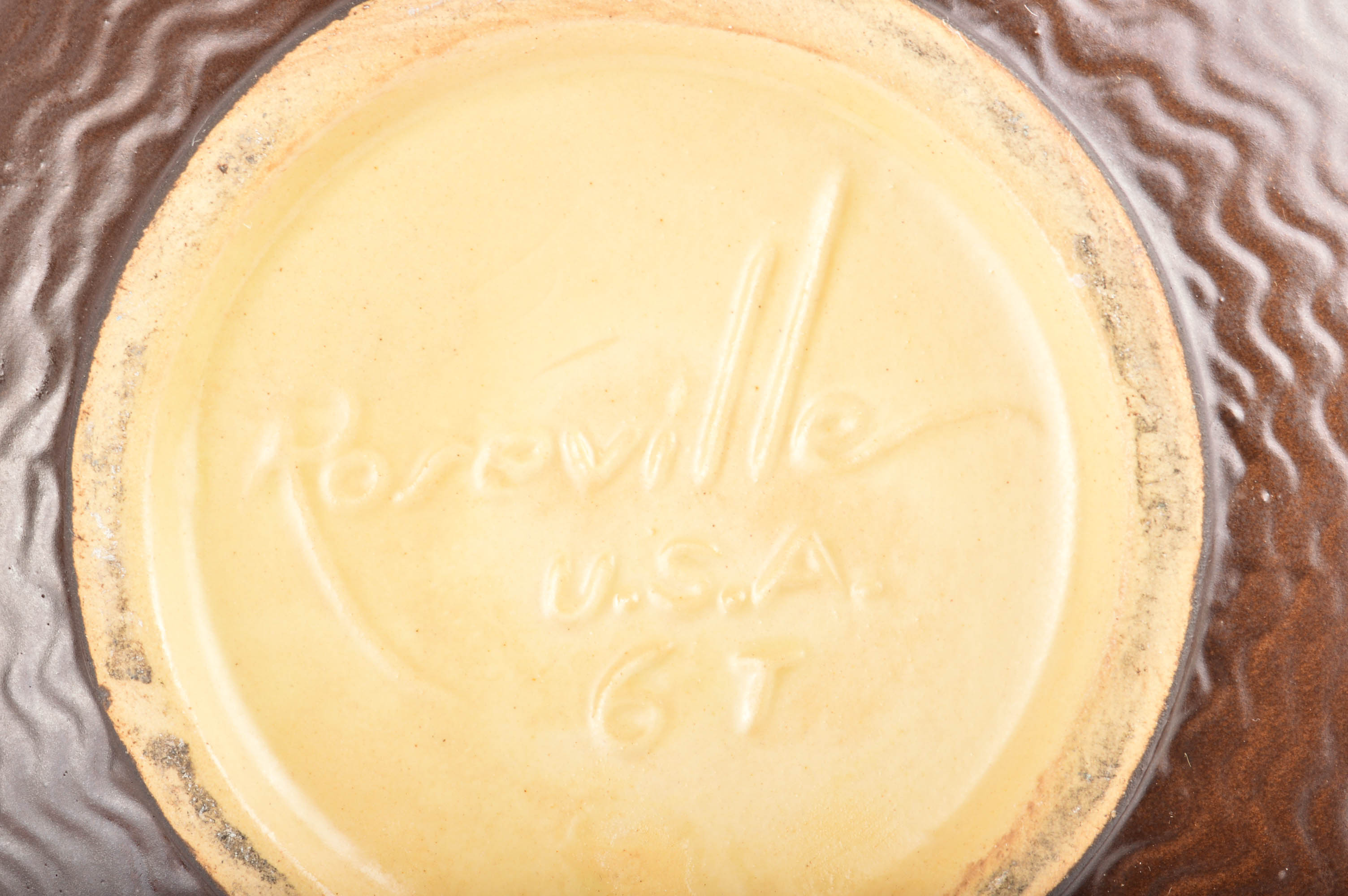 Roseville "Freesia" Tea Service In Tangerine