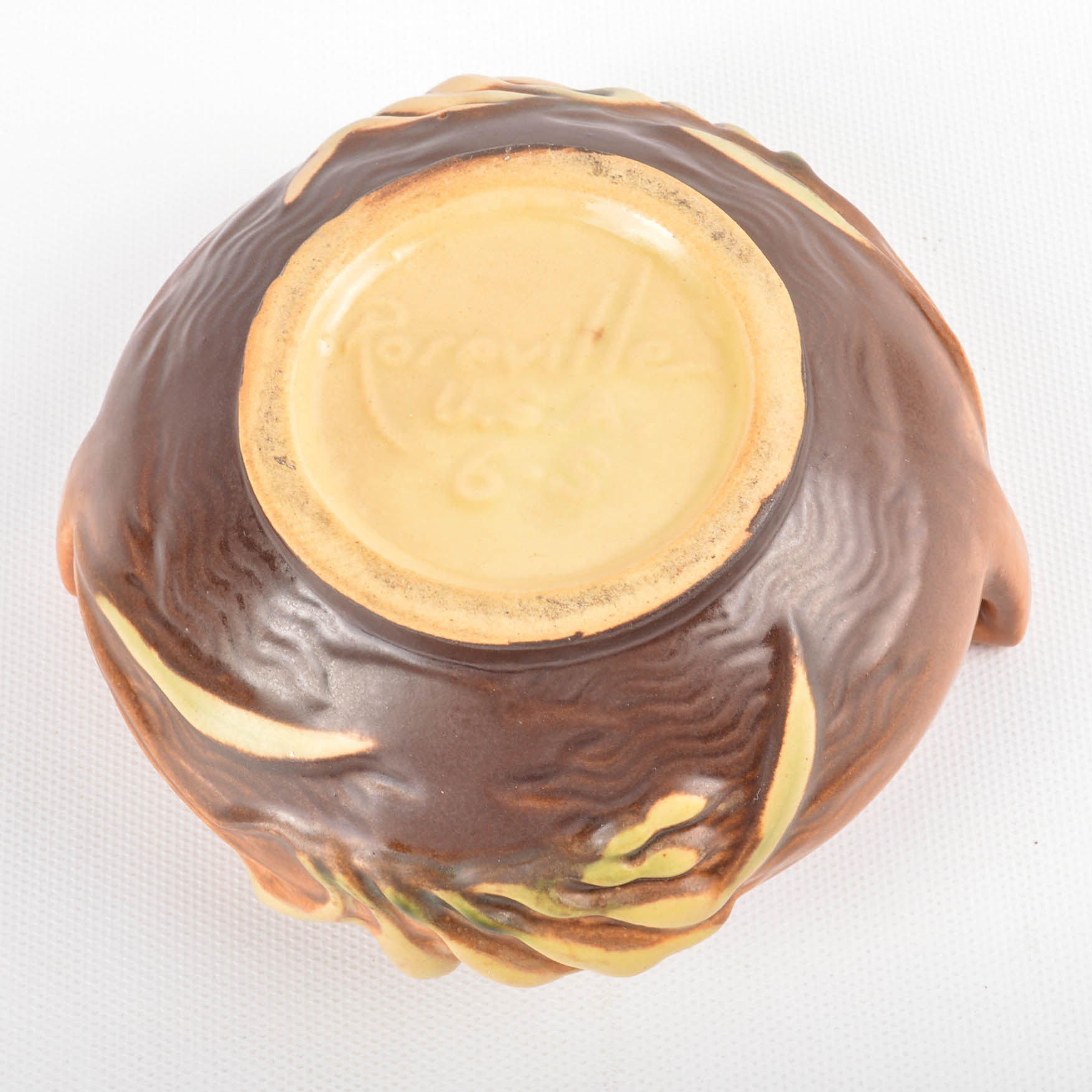 Roseville "Freesia" Tea Service In Tangerine