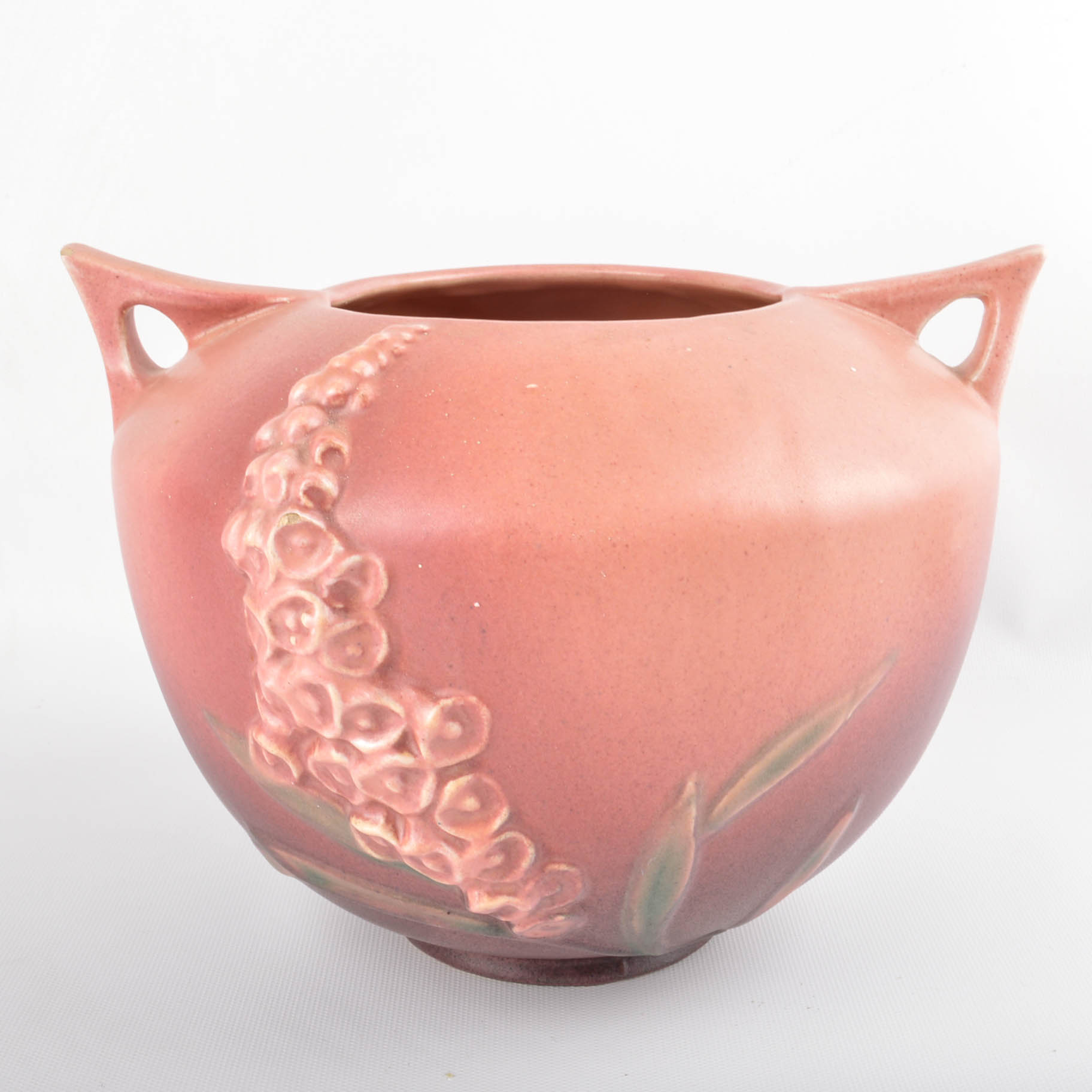 Roseville "Freesia" Candle Holders and "Foxglove" Jardinere