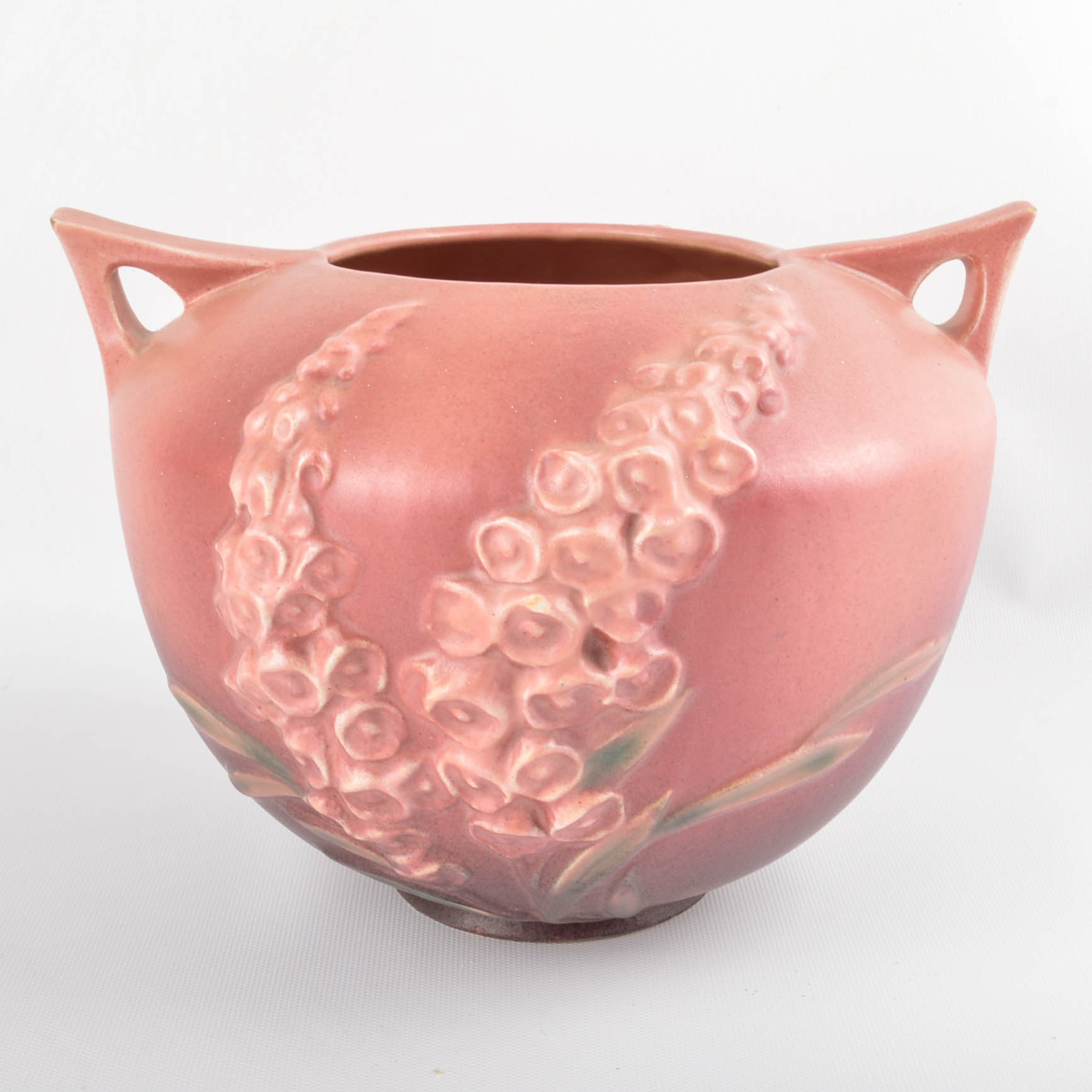 Roseville "Freesia" Candle Holders and "Foxglove" Jardinere