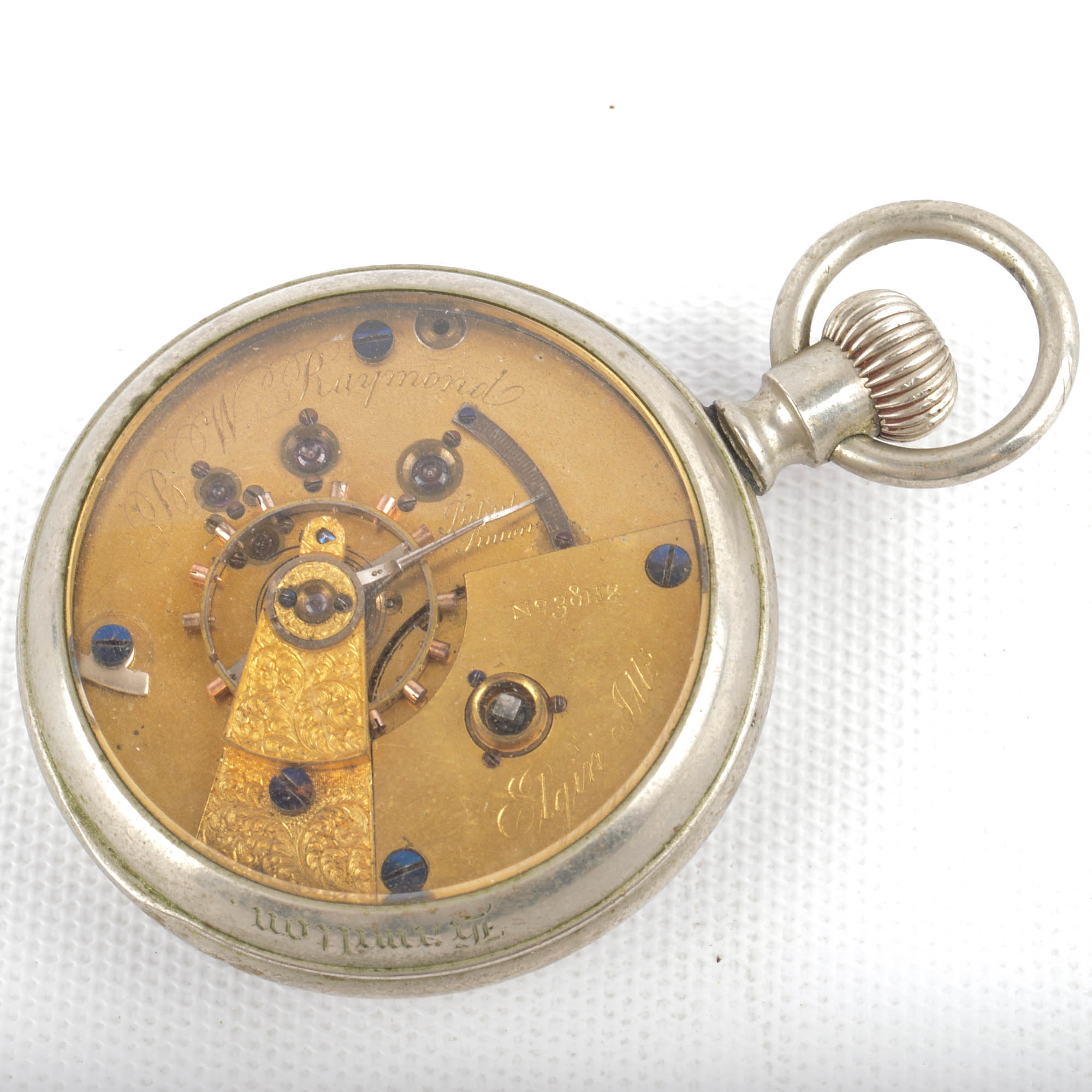 Three Vintage Pocket Watches With Display Stands