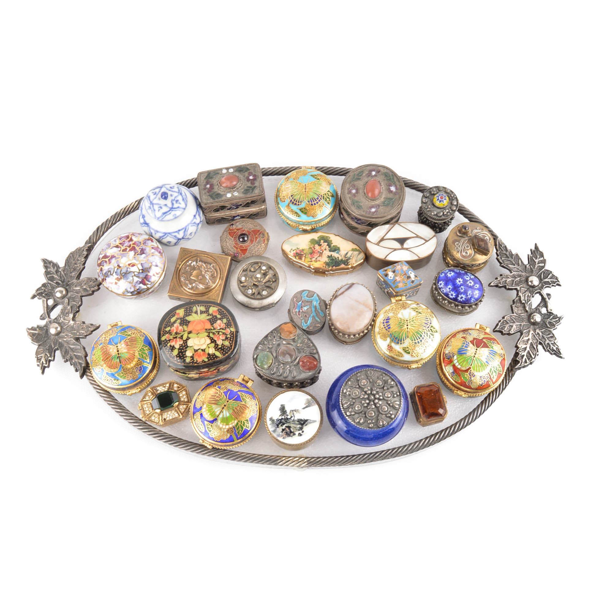 Trinket Box Collection With Tray