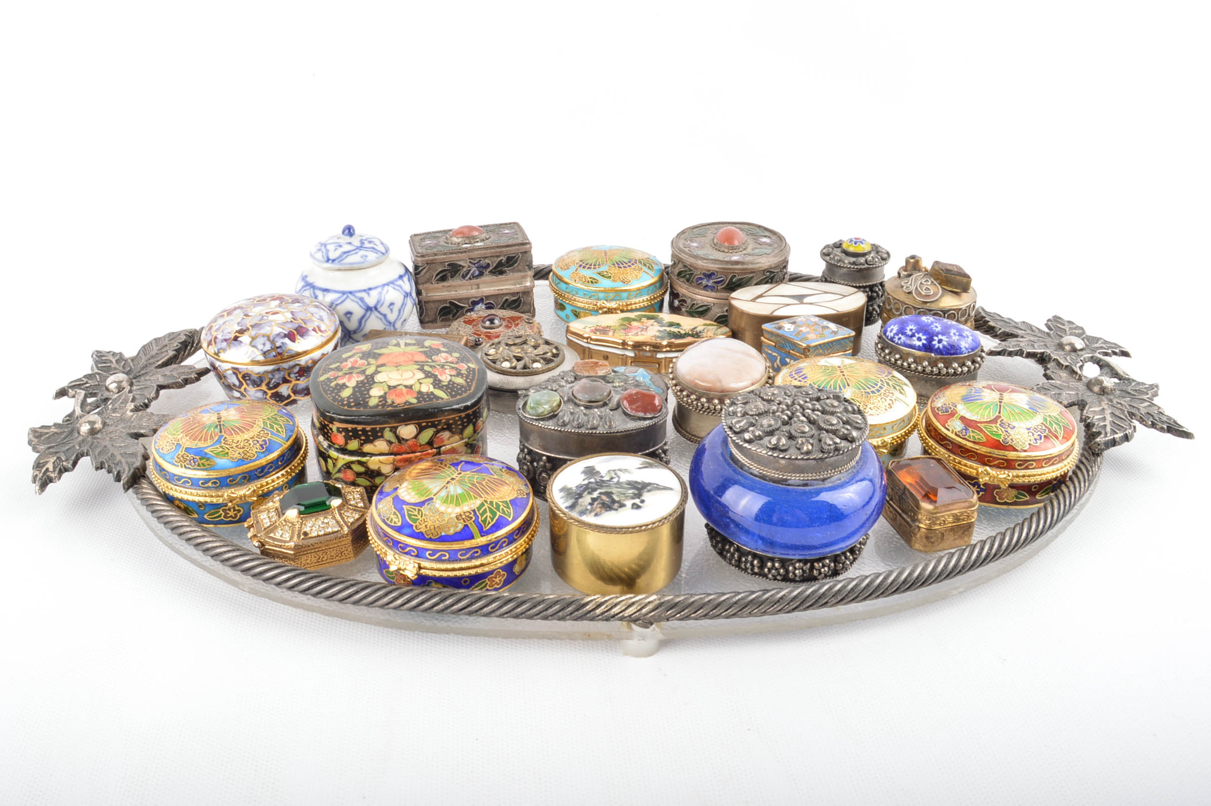 Trinket Box Collection With Tray