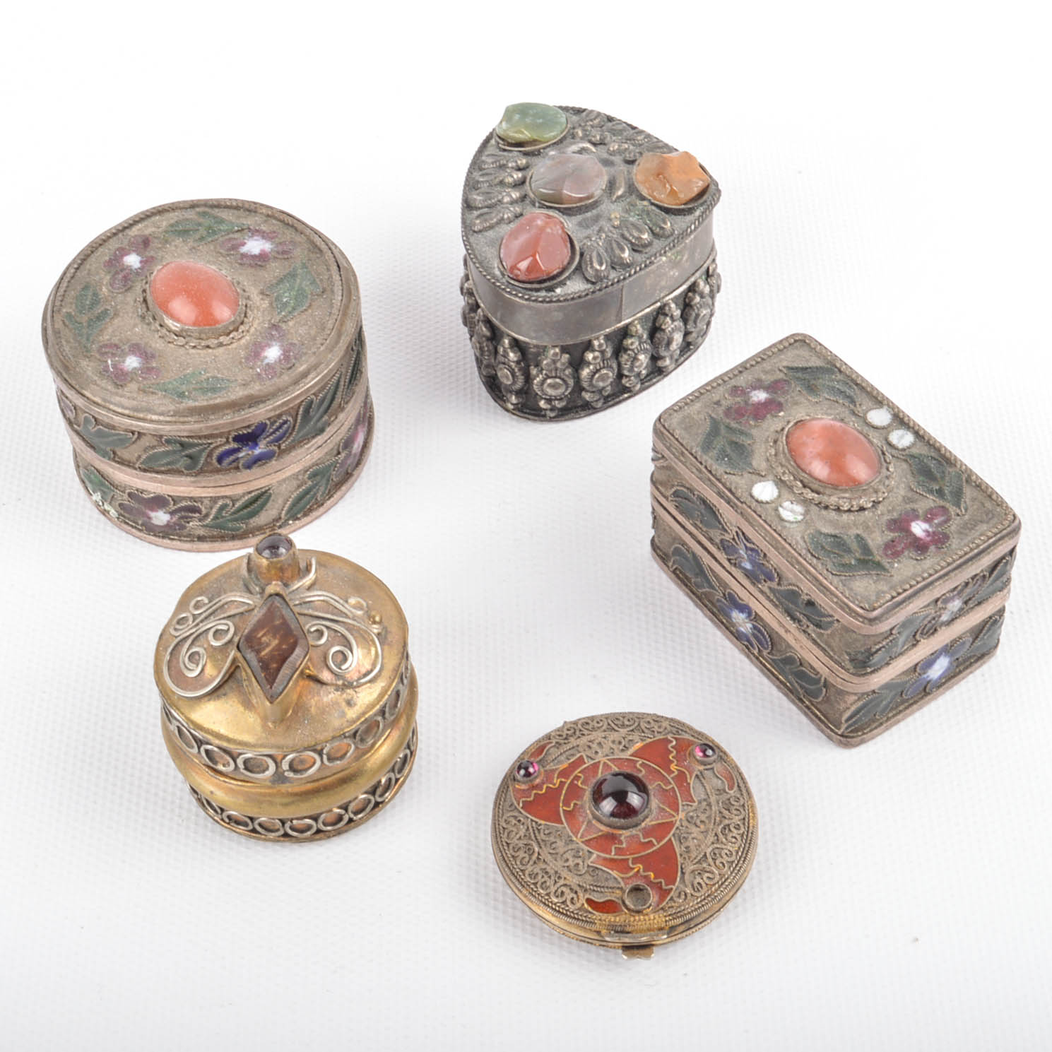 Trinket Box Collection With Tray
