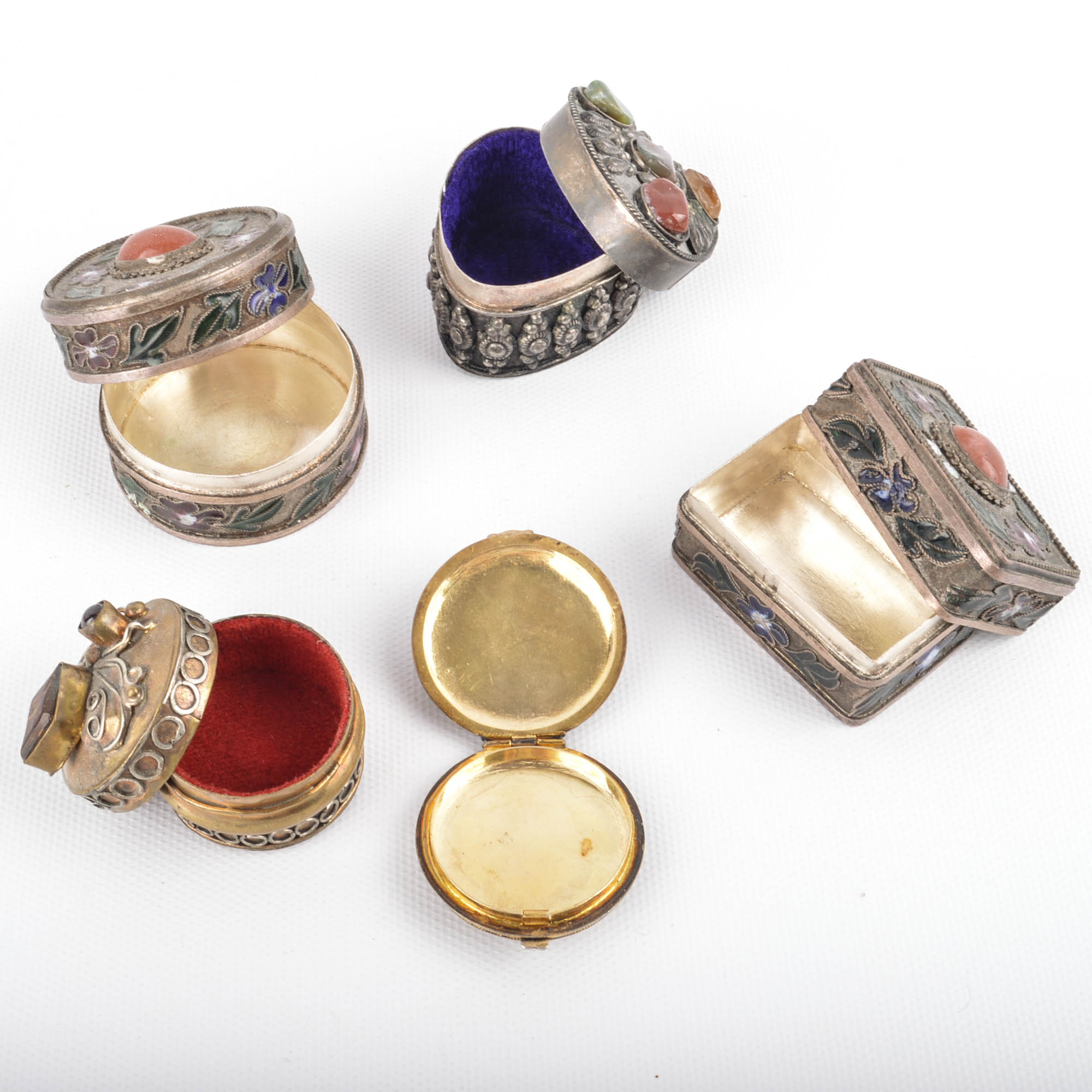 Trinket Box Collection With Tray