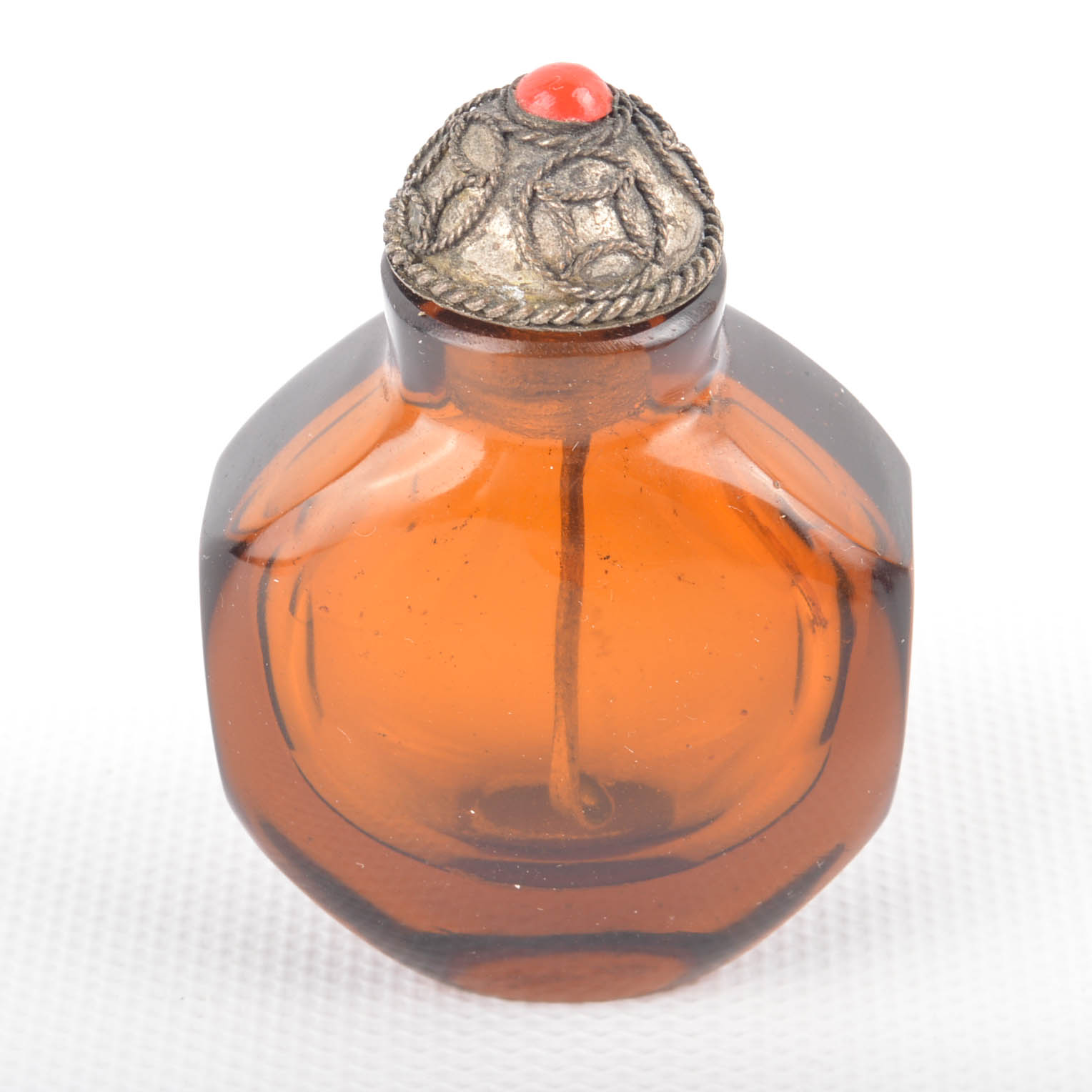 Amber Glass Vanity Accessories