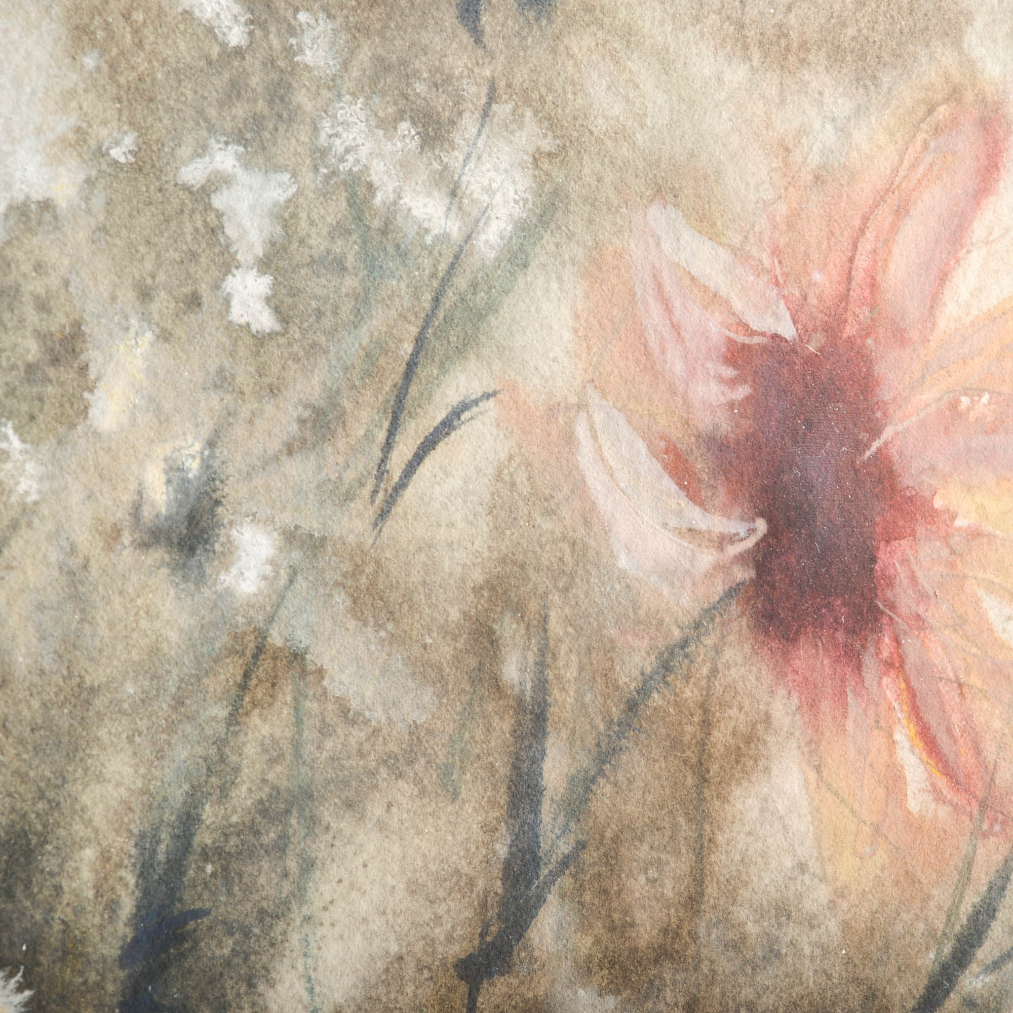 Original Painting on Paper Signed Weber