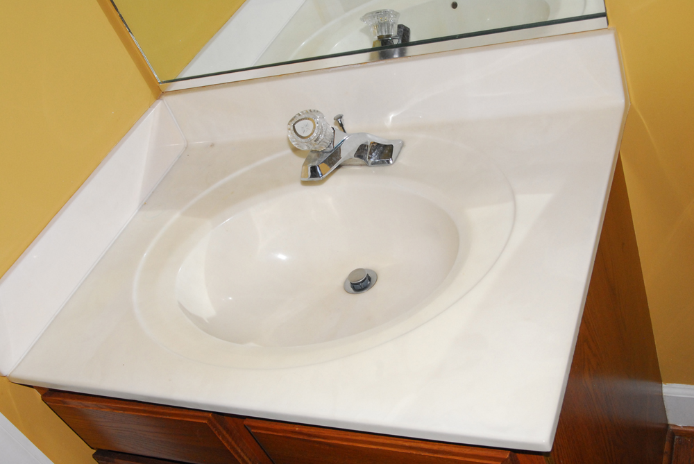 Aristokraft Bathroom Cabinet Including Moet Faucet