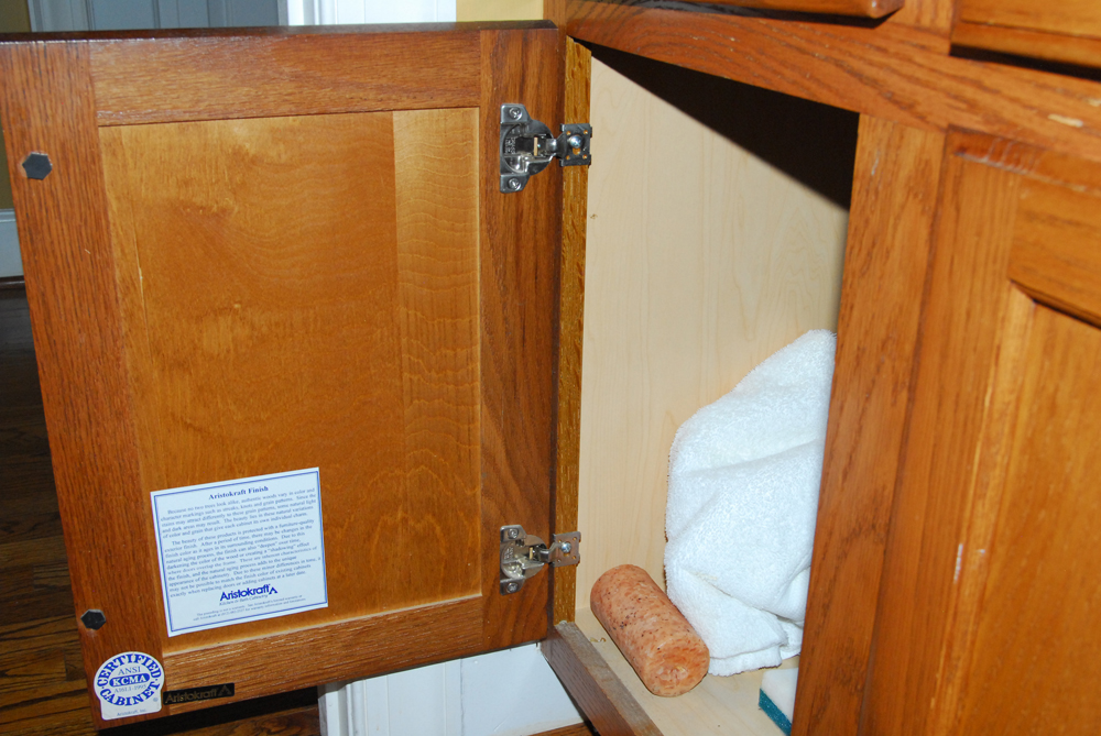 Aristokraft Bathroom Cabinet Including Moet Faucet