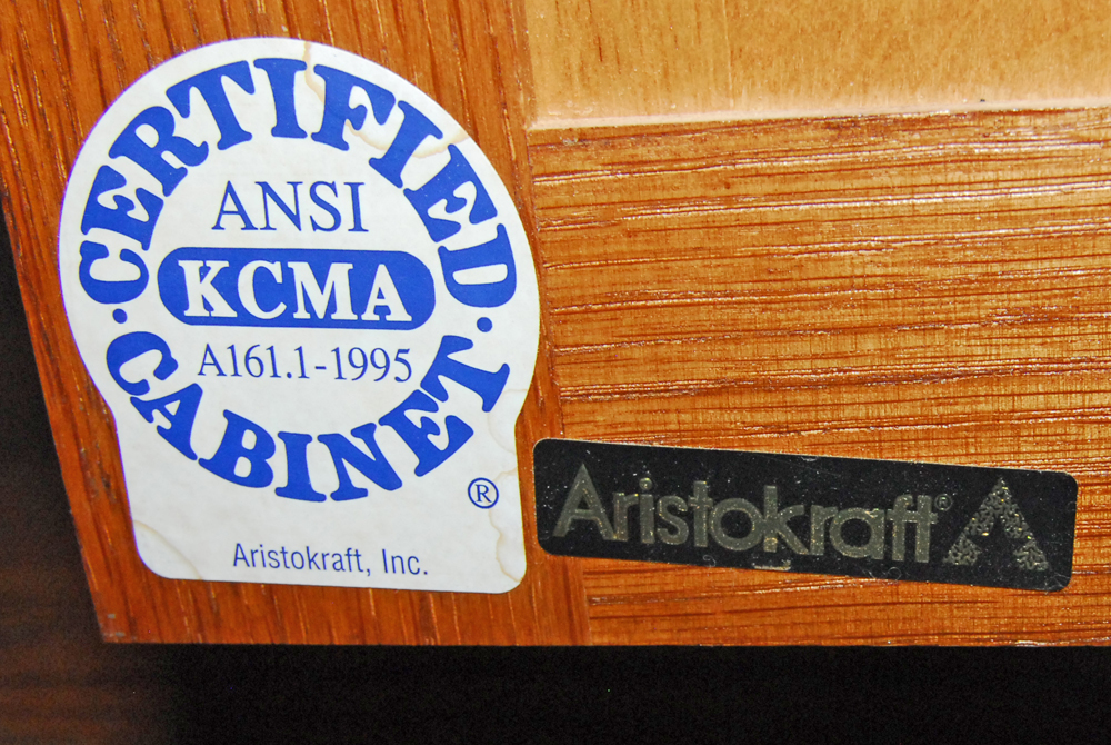 Aristokraft Bathroom Cabinet Including Moet Faucet