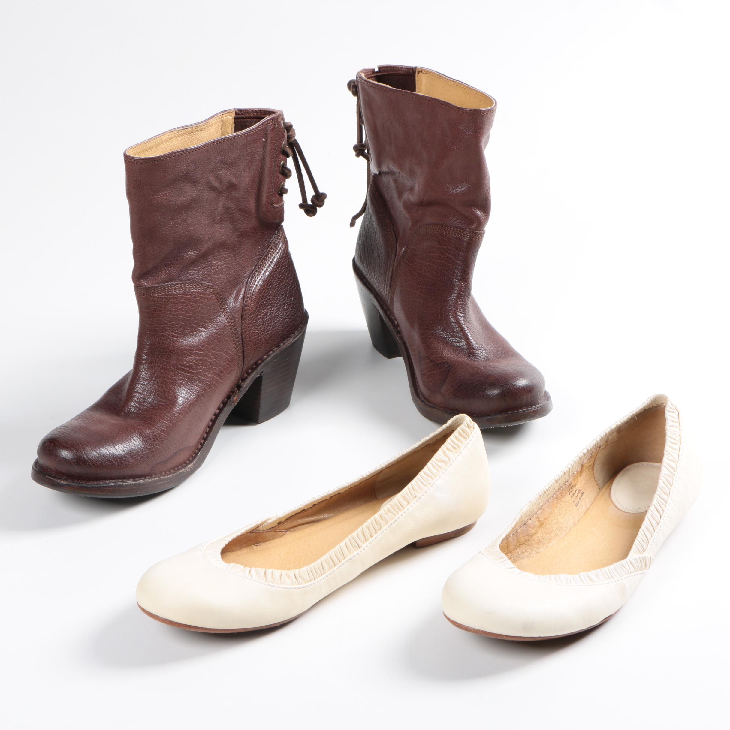 Frye Boots and Ballerina Flats