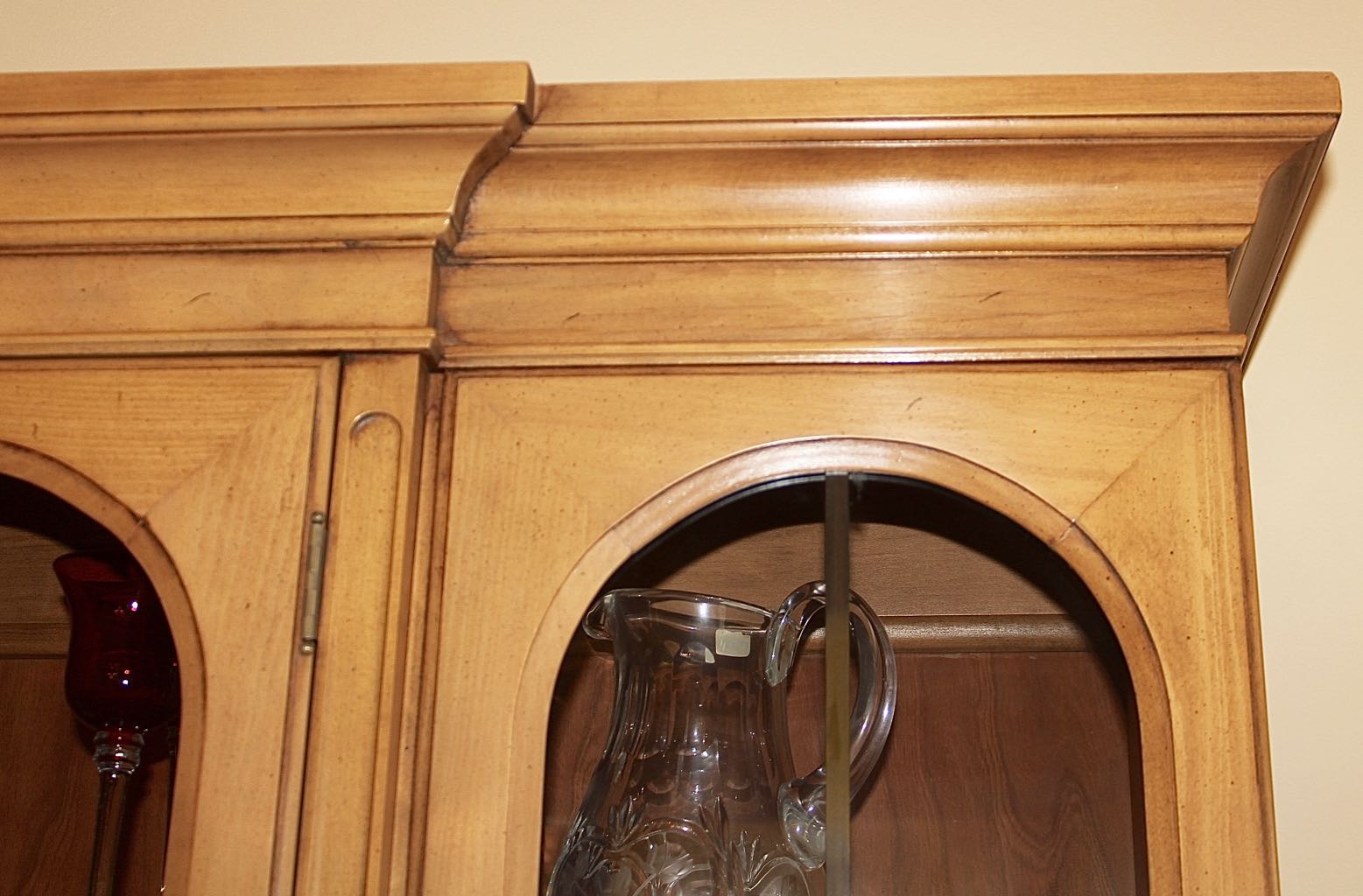 Vintage French Provincial Style China Cabinet