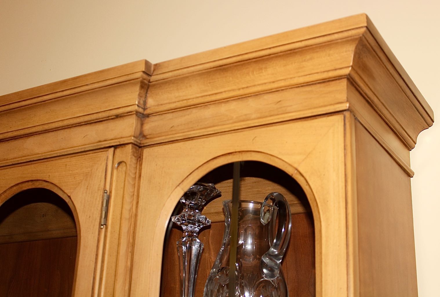 Vintage French Provincial Style China Cabinet