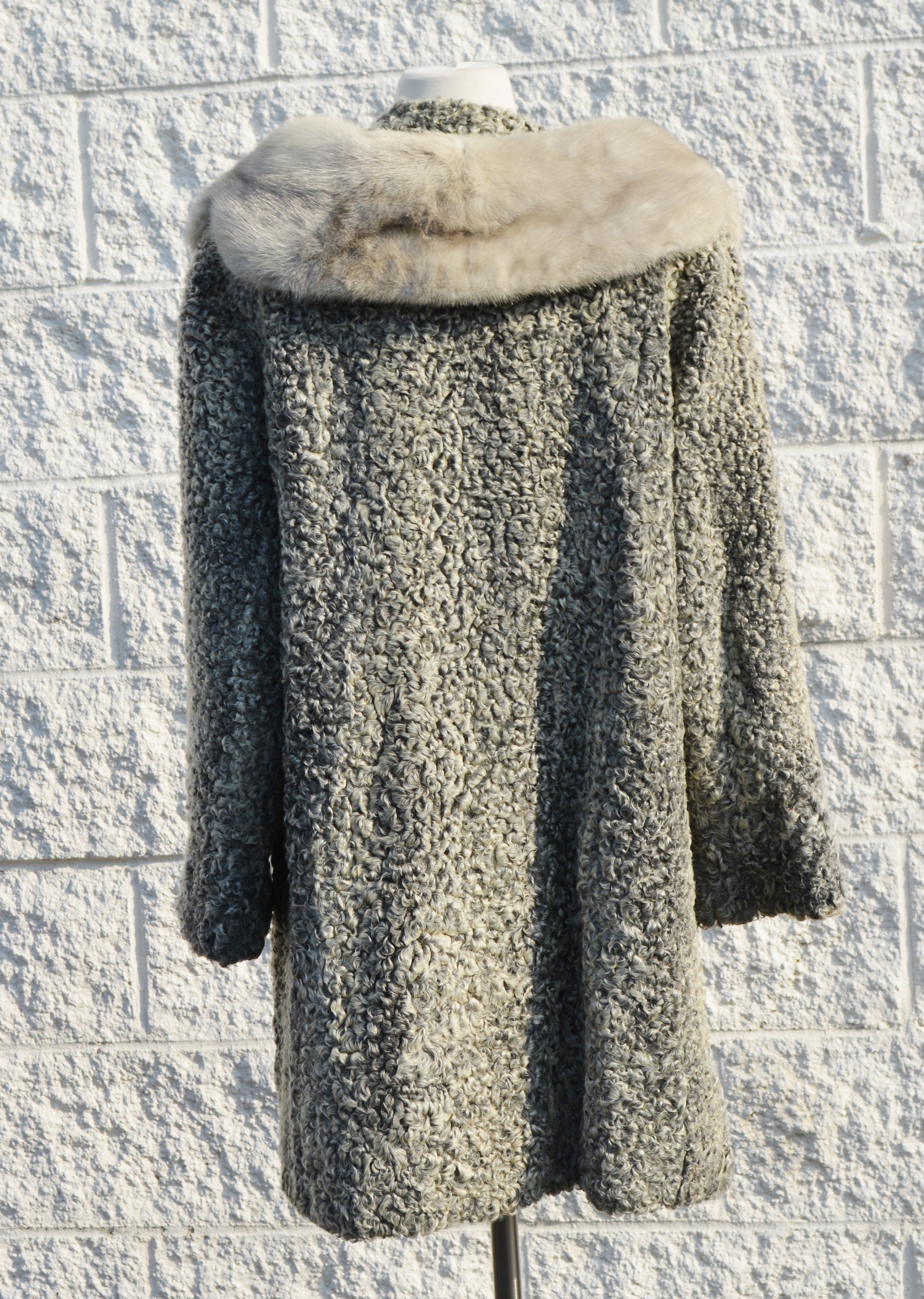 Vintage Curly Lamb Coat