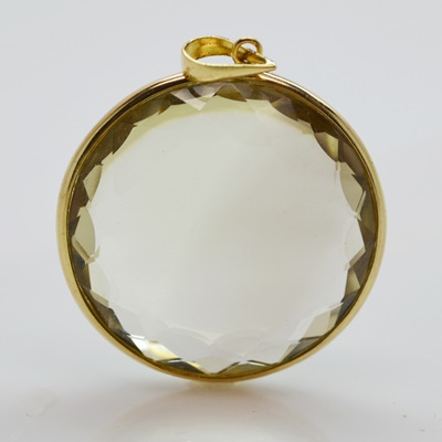 14K Yellow Gold 55.00 CT Citrine Pendant