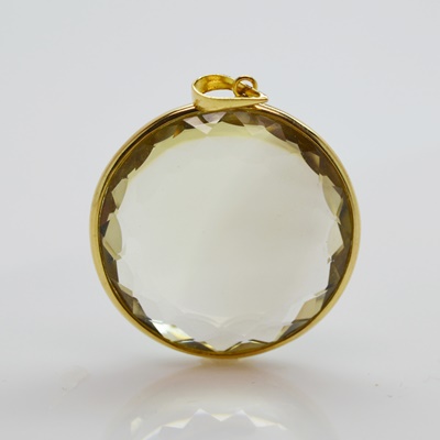 14K Yellow Gold 55.00 CT Citrine Pendant