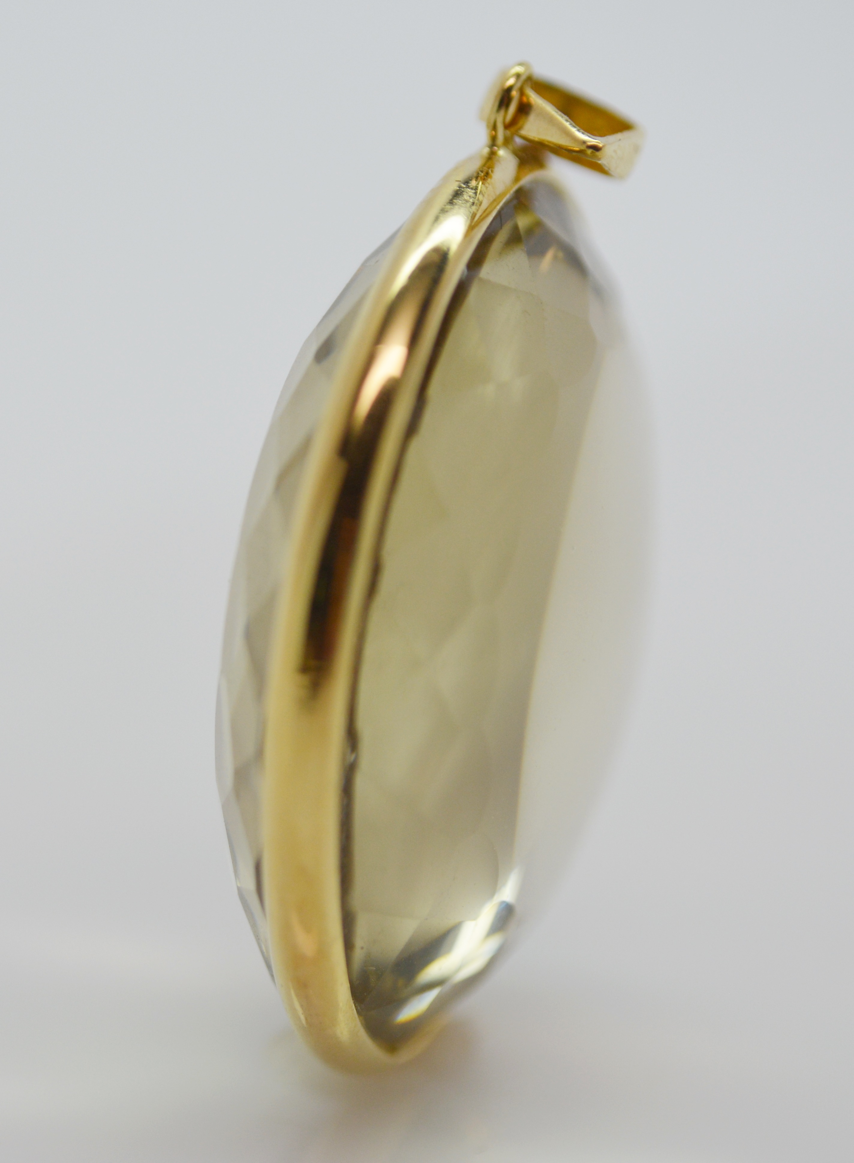 14K Yellow Gold 55.00 CT Citrine Pendant