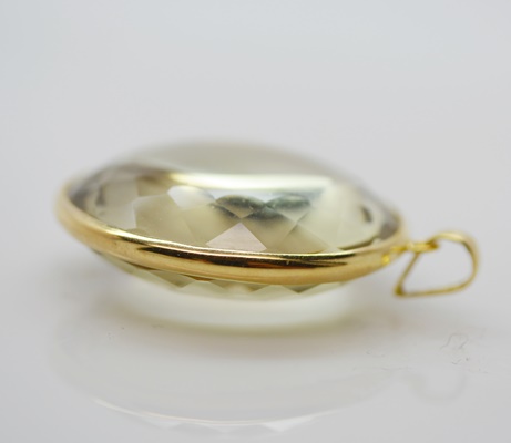 14K Yellow Gold 55.00 CT Citrine Pendant