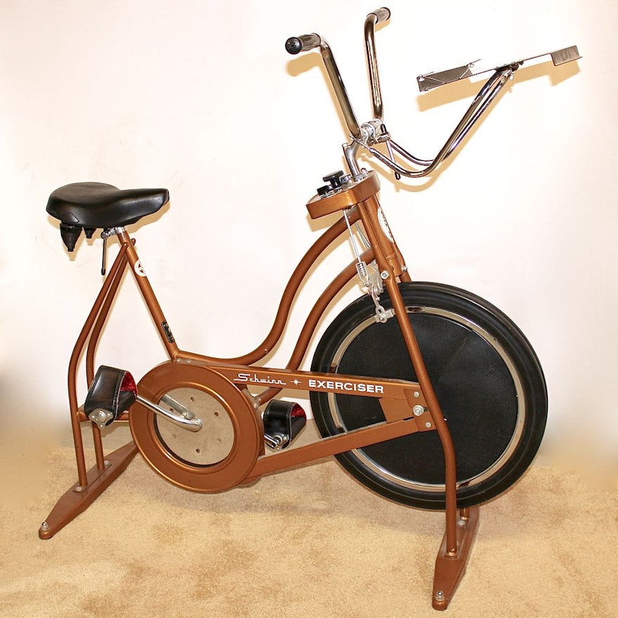 Vintage Schwinn "Exerciser" Bike in Copper Color