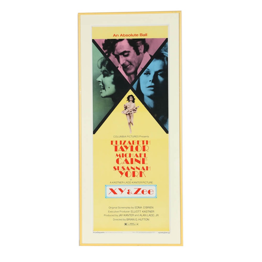 Vintage Offset Lithograph Movie Poster "XY & Zee"