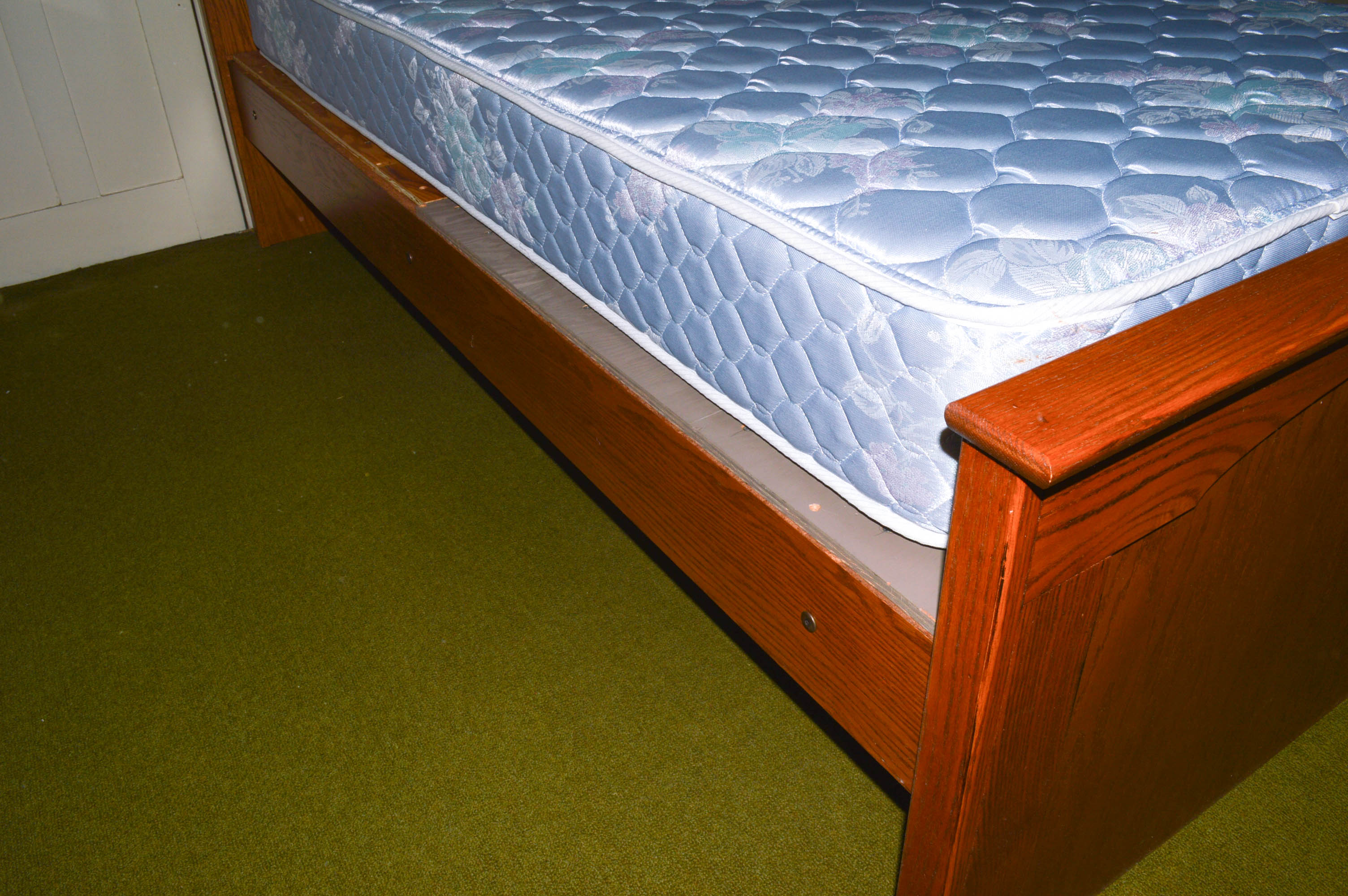 Oak Twin Size Bed Frame