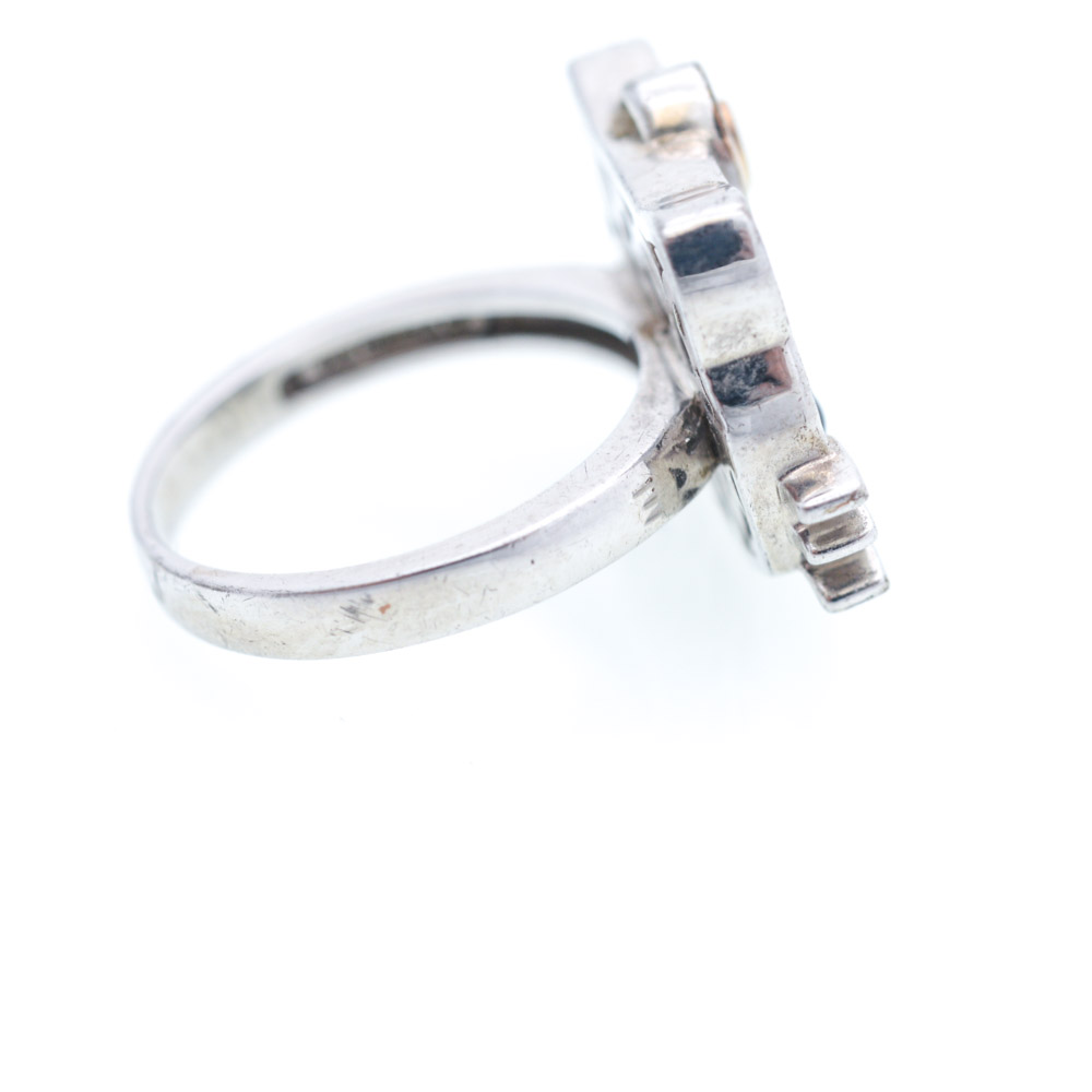 Sanrio Sterling Silver Cubic Zirconia Hello Kitty Ring and Pendant Set