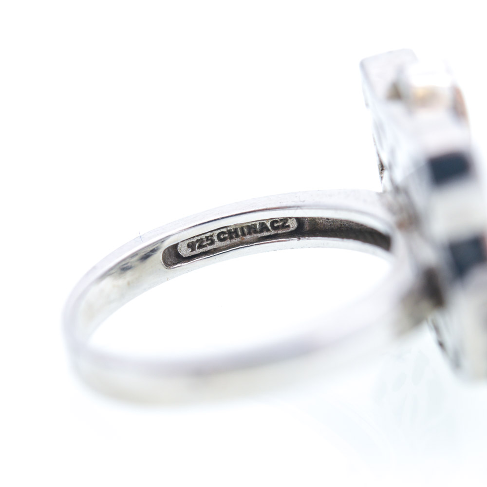 Sanrio Sterling Silver Cubic Zirconia Hello Kitty Ring and Pendant Set