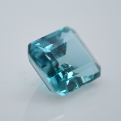 Loose 6.99 CT Emerald Cut Blue Green Topaz Gemstone