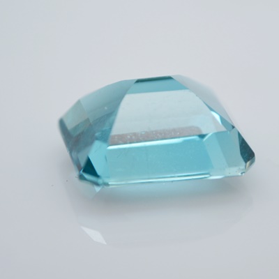 Loose 6.99 CT Emerald Cut Blue Green Topaz Gemstone