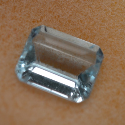 Loose 7.39 CT Natural Emerald Cut Sky Blue Topaz Gemstone