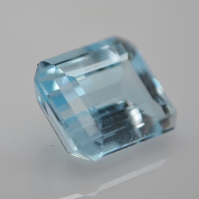 Loose 7.39 CT Natural Emerald Cut Sky Blue Topaz Gemstone