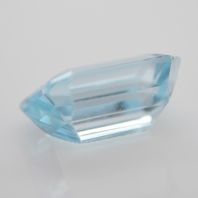 Loose 7.39 CT Natural Emerald Cut Sky Blue Topaz Gemstone