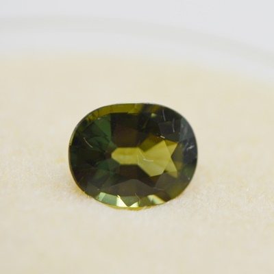 Loose 1.61 CT Natural Green Sapphire Gemstone