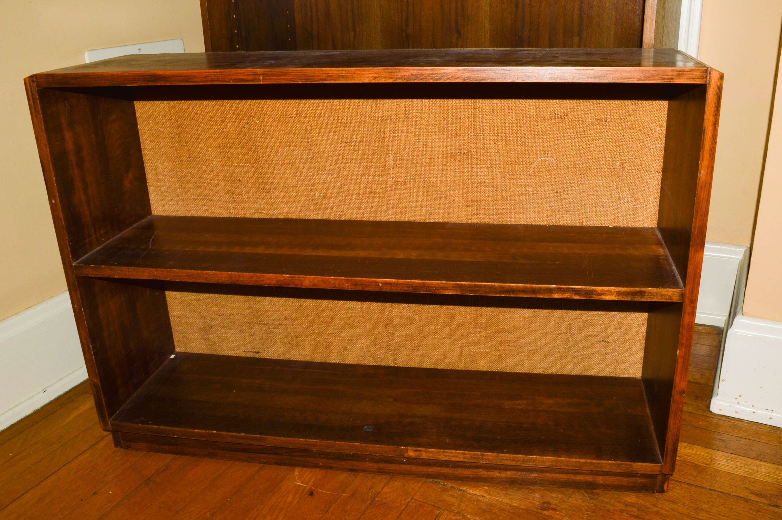 Two Bookcases With Set of Folding Tables