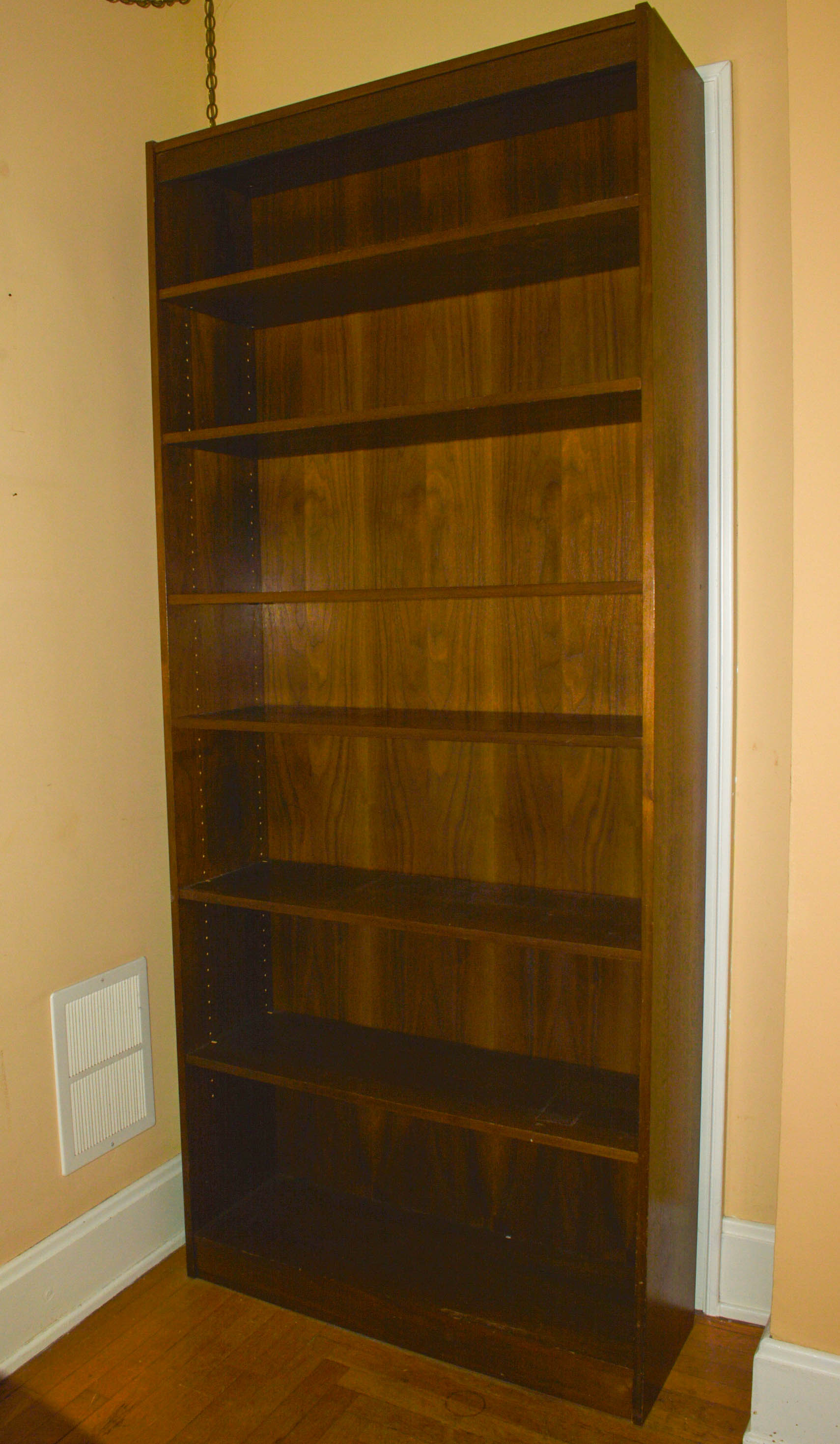 Two Bookcases With Set of Folding Tables