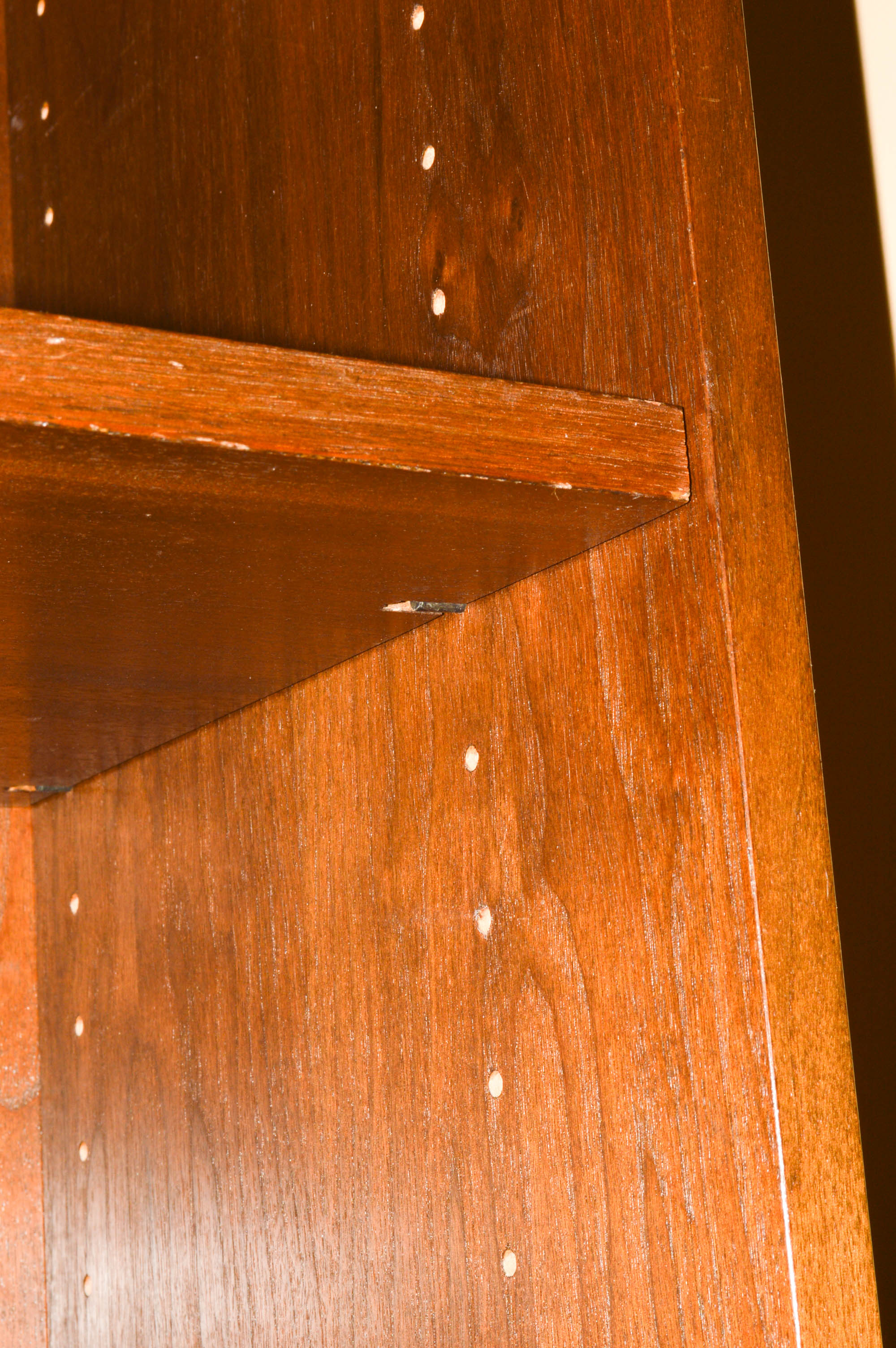 Two Bookcases With Set of Folding Tables