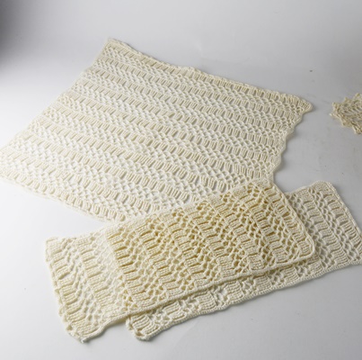 Vintage Hand Crocheted Table Linens