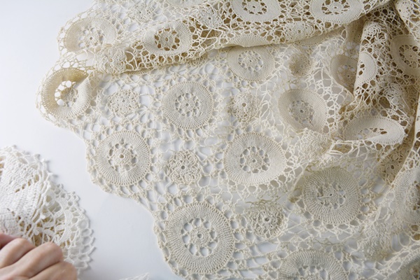 Vintage Hand Crocheted Table Linens