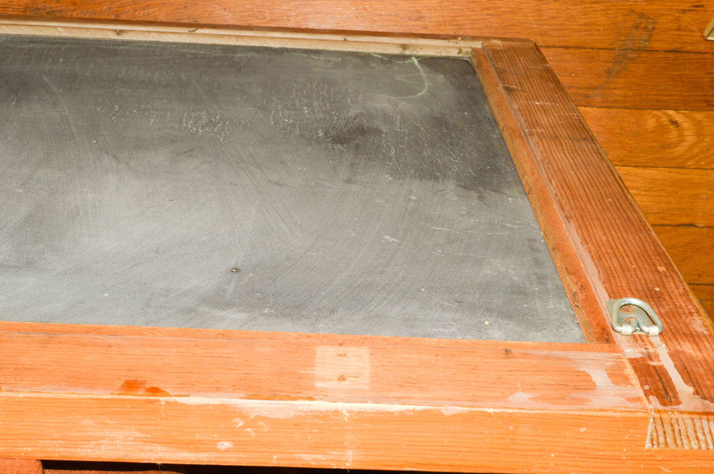 Pine Toy Chest, Slate Chalkboard, and Small Step Stool