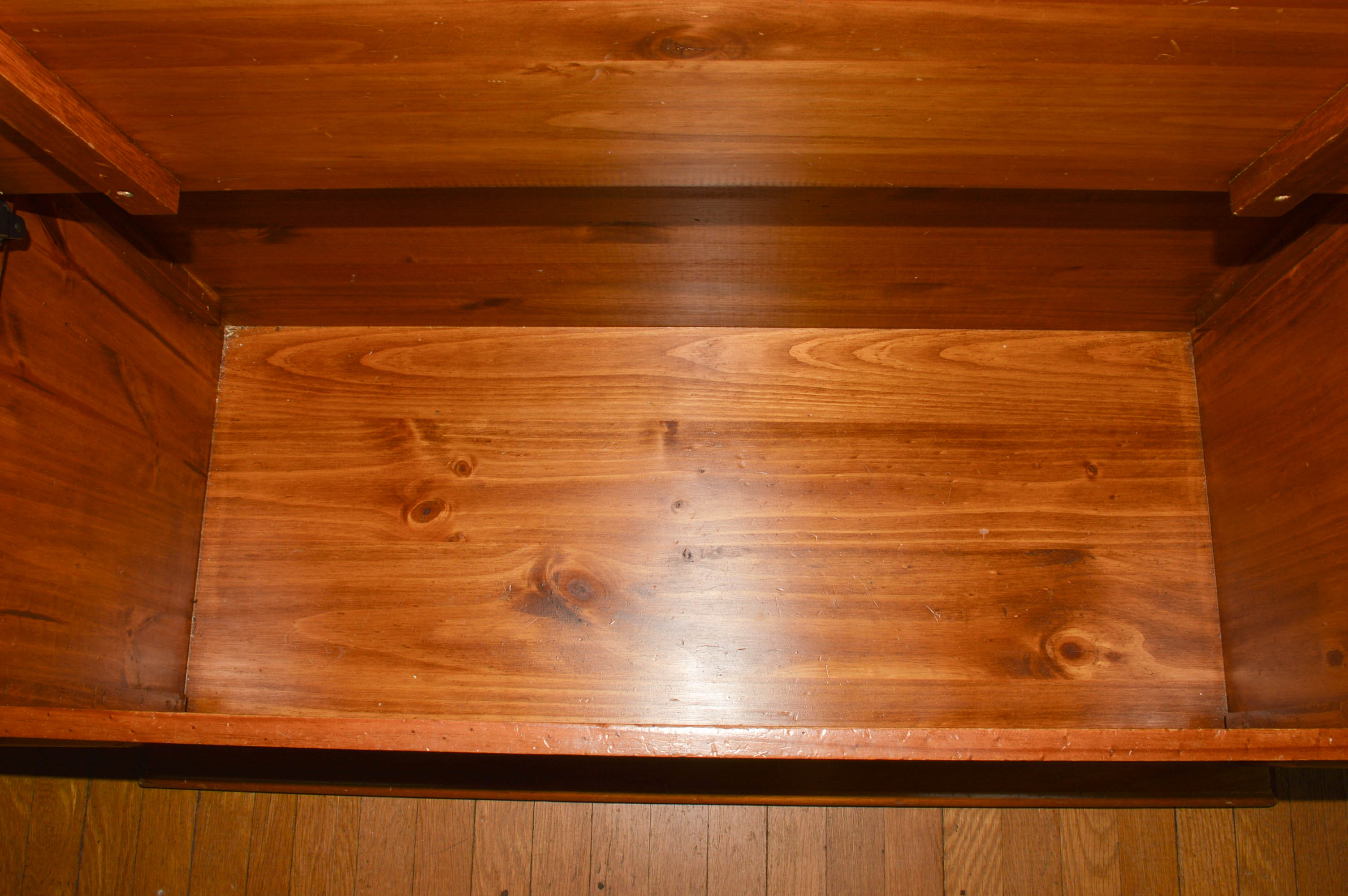 Pine Toy Chest, Slate Chalkboard, and Small Step Stool
