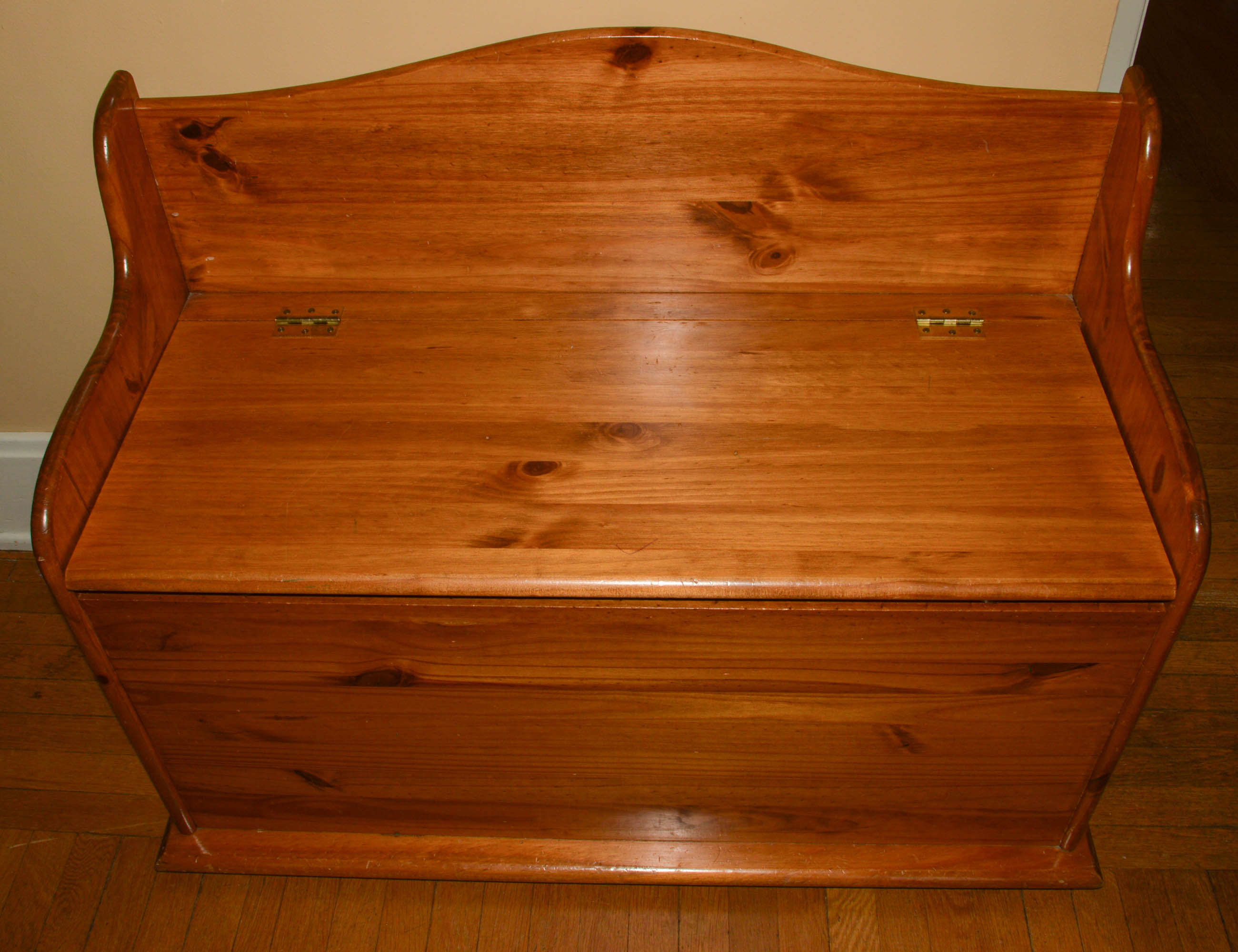 Pine Toy Chest, Slate Chalkboard, and Small Step Stool